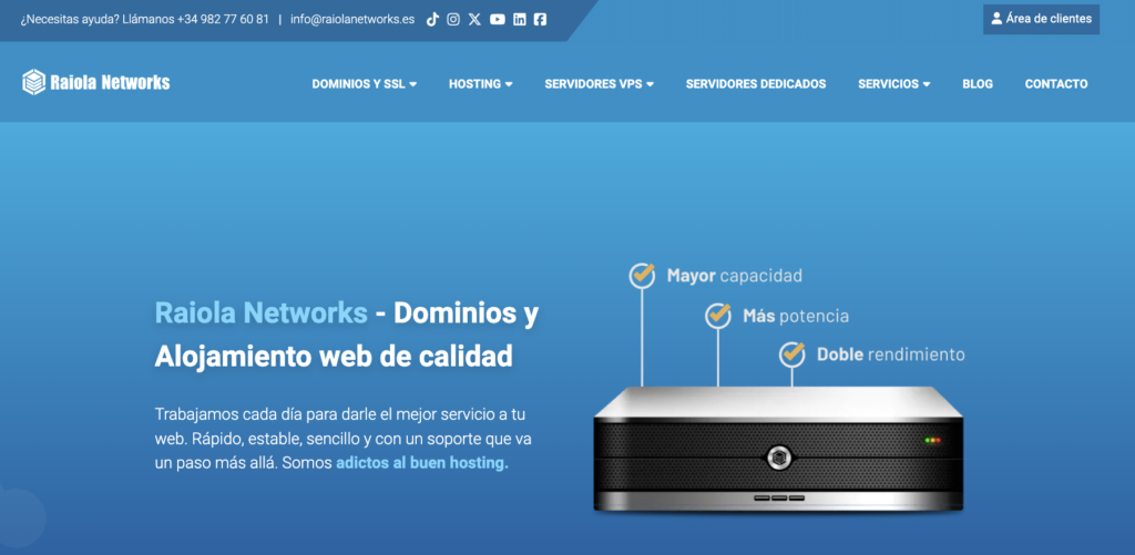 Raiola Networks hosting