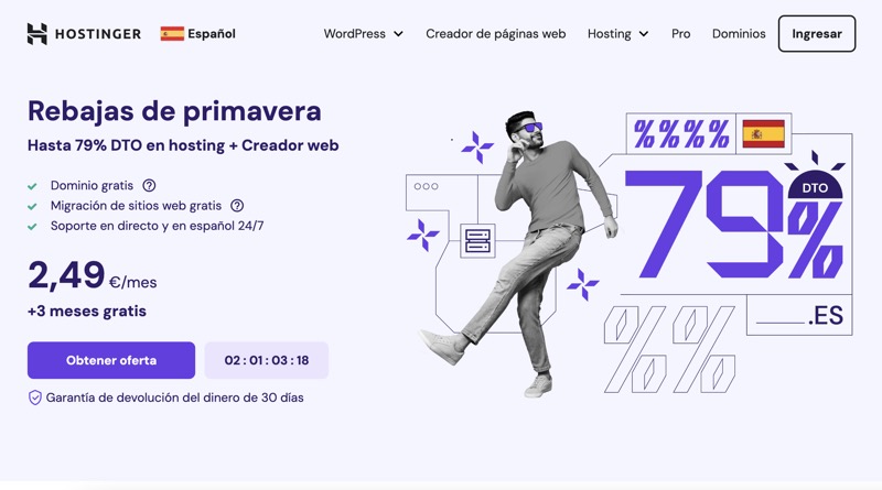 Cupón descuento Hostinger